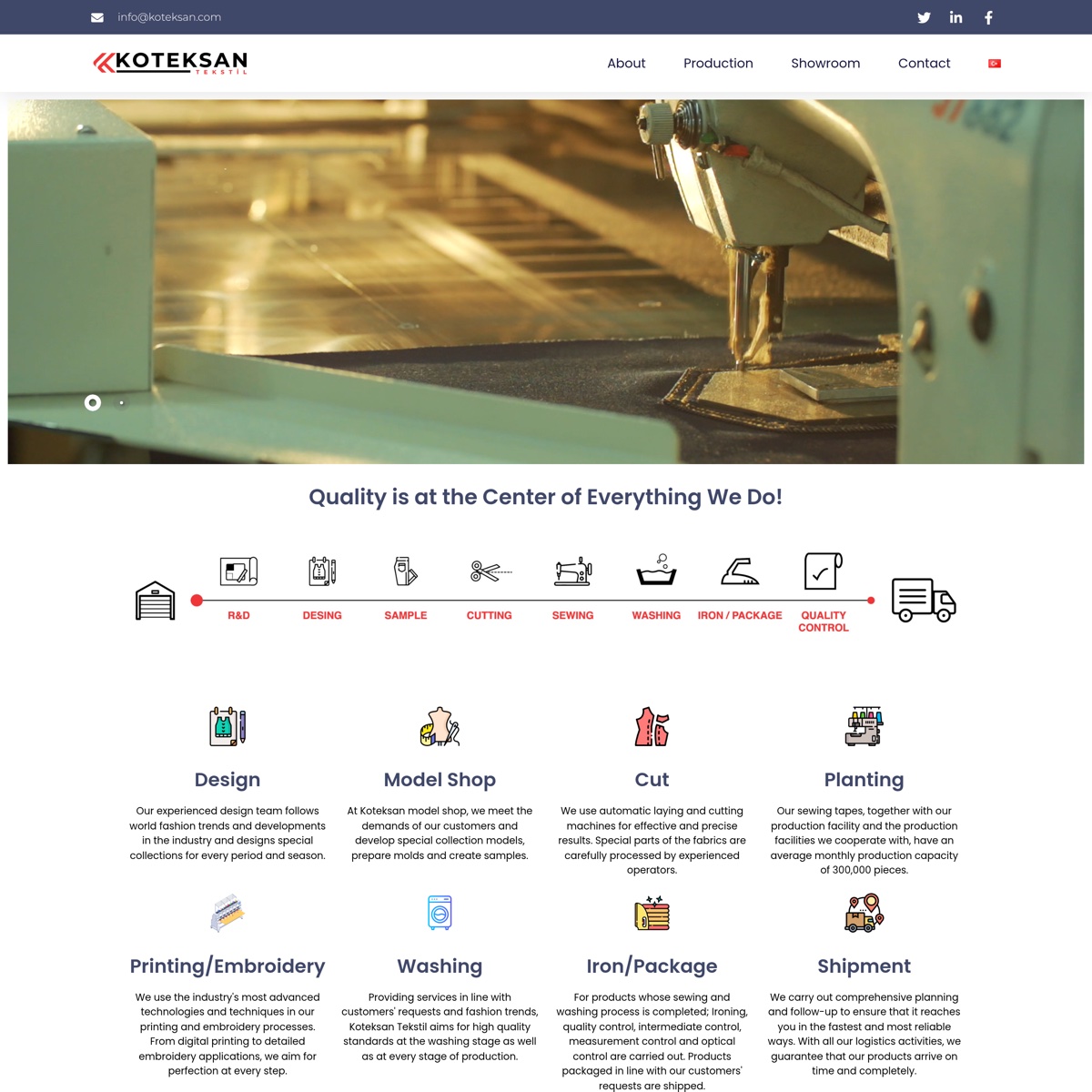 Koteksan Kurumsal — Kurumsal Web